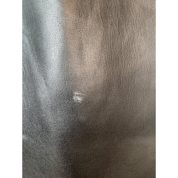 Zara Large Faux Leather Black Pants Wide Leg - Picture 4 of 16